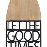 "Let the Good Times Flow" Metal and Wood Wall Decor