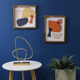 Multi Color Mid Century Mod Abstract 1 Framed Wall Art