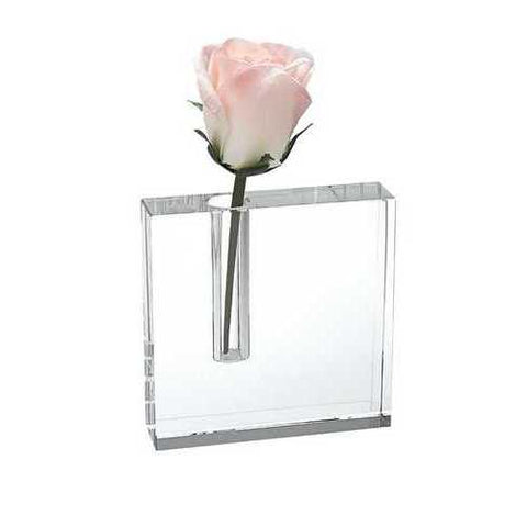 6" Hand Crafted Crystal Bud Vase