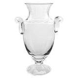 10" Mouth Blown Crystal European Made Trophy Vase