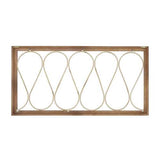 Flowing Metal Wood Panel with white-Washed Distressed Finish