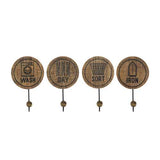 Laundry Metal Hooks with Label