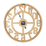 23" Round Wooden Open-Face Wall Clock