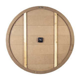 Round Natural Wood Face Roman Numeral Wall Clock