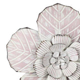 Flower Metal Wall Decor with Matte Finish