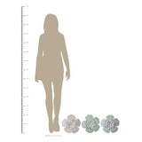 Flower Metal Wall Decor with Matte Finish