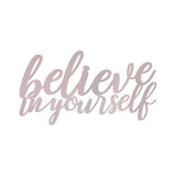 Motivational Typography Wall Art with Pink Matte Finish