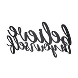 Motivational Typography Wall Art with Pink Matte Finish