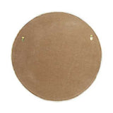 2-tier Round Wall Shelf with White Distressed Background
