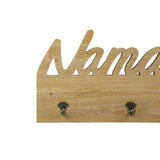 Greeting Wooden Wall Decor with Hooks