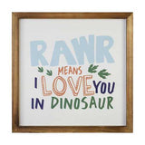 12" x 12" Natural Wooden Frame Wall Art