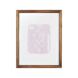 11" X 14" Flower Framed Wall Art with Glass