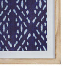 11" X 14" Geometric Design Framed Wall Art with Glass Features
