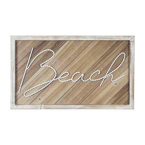 20" X 12" "Beach" Framed Wall Art