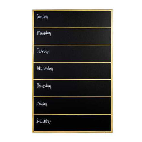 Memo Chalkboard with Matte Golden Frame