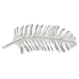 Black and Silver Metal Peacock Feather Wall Decor