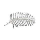 Black and Silver Metal Peacock Feather Wall Decor