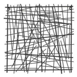Black Metal Abstract Linear Array hanging Wall Art Decor