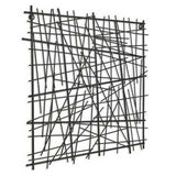 Black Metal Abstract Linear Array hanging Wall Art Decor