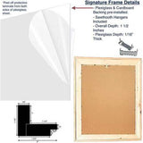 27"x39" Rustic Smoky Black Picture Frame with Plexiglass Holder