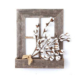 22"x25" Rustic Weatered Grey Picture Frame with Plexiglass Holder