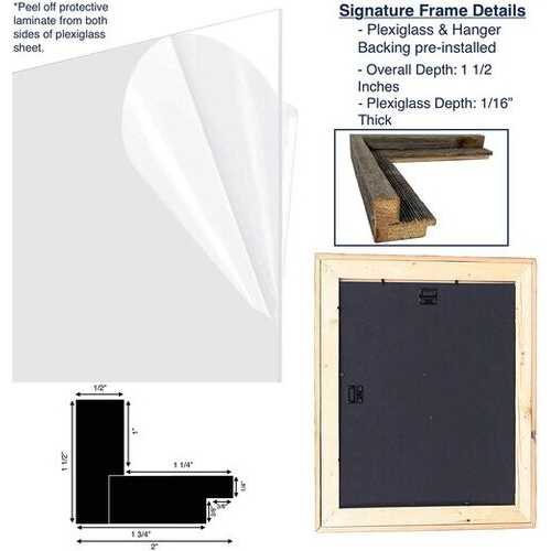 20"x23" Natural Weathered Grey Picture Frame