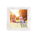 15"x15" Rustic White washed Picture Frame with Plexiglass Holder