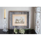13"x14" Rustic Weathered Grey Picture Frame with Plexiglass Holder
