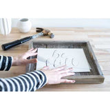 10"x11" Natural Weathered Grey Picture Frame with Plexiglass Holder