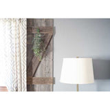 Set of 2 Rustic Natural Weathered Grey Wood Window Shutters with Hanger