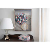 19"x25" Rustic Weathered Grey Picture Frame with Hanger