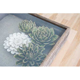 12"x16" Rustic Weathered Grey Box Picture Frame with Hanger