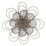 Stratton Home Decor Delicate Pink Metal and Wood Flower Wall Decor