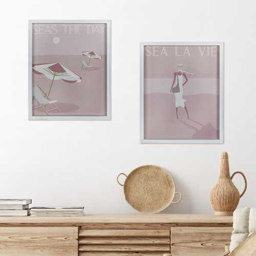 Stratton Home Decor "Sea La Vie" Framed Wall Art