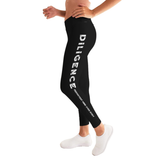 Diligence, Persistent Mind Over Body Graphic Style Womens Leggings