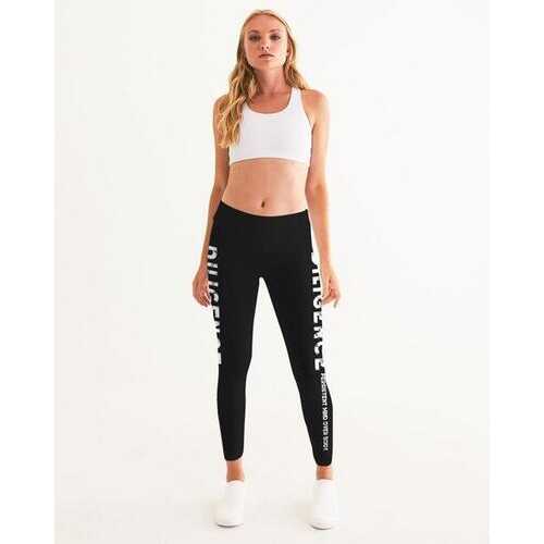 Diligence, Persistent Mind Over Body Graphic Style Womens Leggings