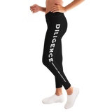 Diligence, Persistent Mind Over Body Graphic Style Womens Leggings