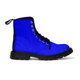 Royal Blue Vibrant Style Canvas Boots