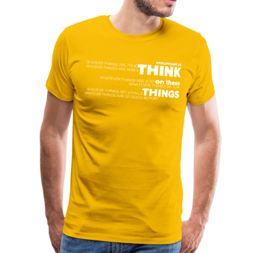 Philippians 4:8 "Think on these Things" Classic Mens T-Shirt