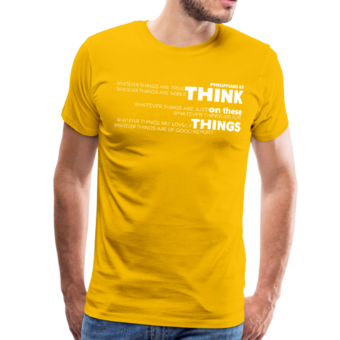 Philippians 4:8 "Think on these Things" Classic Mens T-Shirt