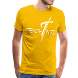 Mens T-Shirts, Strength in God Graphic Text Shirt