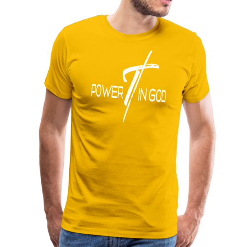 Power in God Graphic Text Style Mens Classic T-Shirt