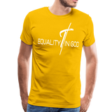 Equality in God Graphic Text Mens T-Shirt