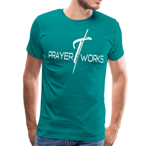 Mens T-Shirts, Prayer Works Graphic Style Shirt