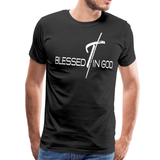 Blessed in God Graphic Text Mens T-Shirt