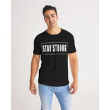 Stay Strong Mens Black T-Shirt