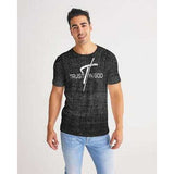 Trust in God Distressed Graphic Style Mens T-Shirt