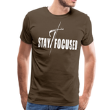 Stay Focused Graphic Text Mens T-Shirt