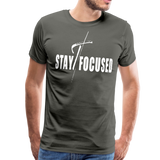 Stay Focused Graphic Text Mens T-Shirt