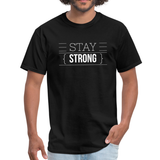 Mens T-Shirts, Stay Strong Graphic Text Style Shirt